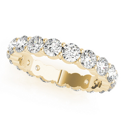Brillantschliff Diamant Eternity Band in 14 Karat Gelbgold