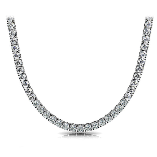 20 Karat Echt Diamant-Halskette aus Weißgold
