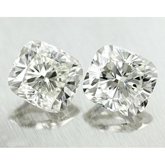 2,02 Karat E VVS1 Kissenschliff Paar lose Diamanten funkelnd