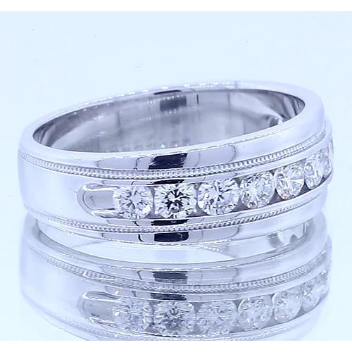2,20 Karat Runder Echt Diamant Jubiläumsband Schmuck Weißgold 14K