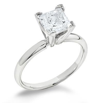 2,25 ct solitär-diamant-hochzeitsring im princess-schliff neu