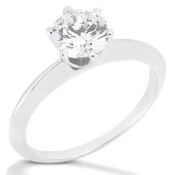 2,25 ct. Damen Echt Aus der Erde Abgebauter Natürlicher Diamant Solitärring Weißgold 14K