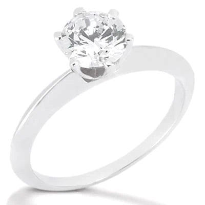 2,25 ct. Damen Echt Diamant Solitärring Weißgold 14K