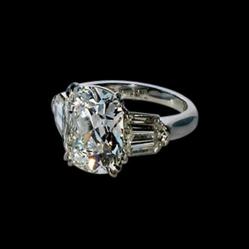 2,41 Karat Echt Diamant 3-Stein Ring Weißgold Schmuck