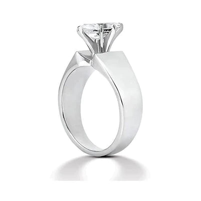 2,5 ct Marquise-Echt-Diamant-Ring mit dickem Schaft