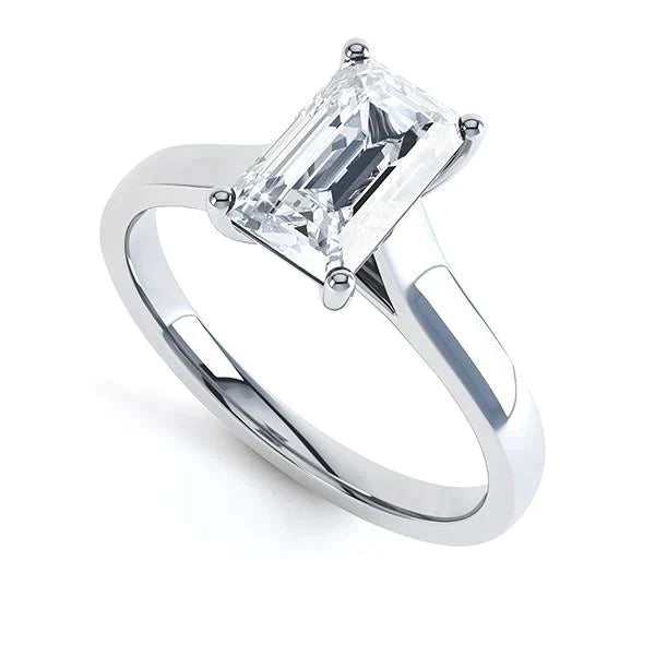 2,5 ct Smaragd-Natürliche Diamantring Damenschmuck