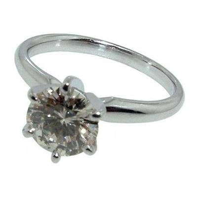 2,51 ct.Echt Diamant-Solitärring Weißgold Neu