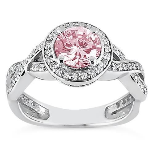Authentischer Pink Saphir Designer-Schmuck – Hauptansicht