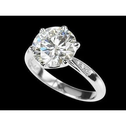 2,65 Karat runder Brillant-Echt-Diamant-Verlobungsring Neu