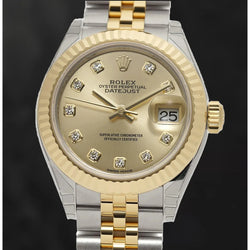 279173 Rolex Zweifarbig Damenuhr 28 mm Gelbgold 18 Karat