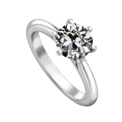 Edler Diamant Einzelstein-Ring 2 Karat G/VS1 – 14K Weißgold