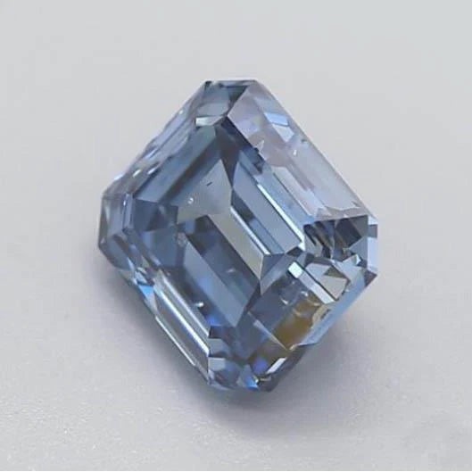 Royalblauer Saphir Loose Emerald Natural 2,49-Karat Gold – Seitenansicht