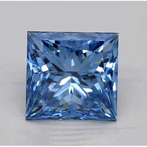 2 Karat intensiv blauer Diamant, natürlich, lose, im Prinzessschliff