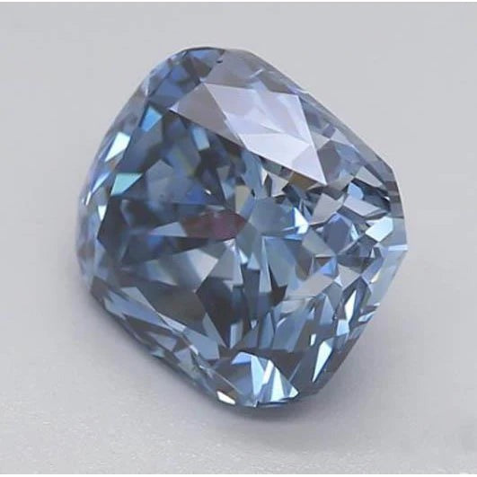 Cushion Blauer Saphir Ring in Gold – Frontansicht