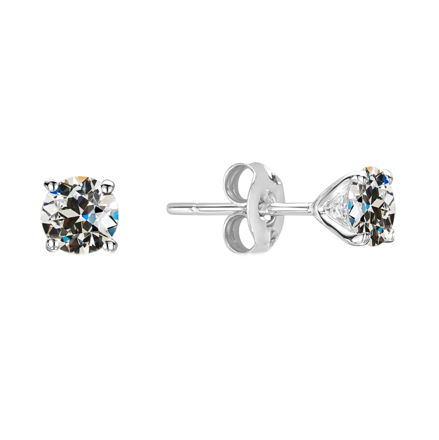 Brillanter Diamant Ohrhänger 2 Karat – Hauptansicht