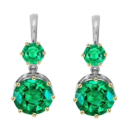 Kolumbianischer Smaragd GIA-Zertifiziert Gemstone Earring 3