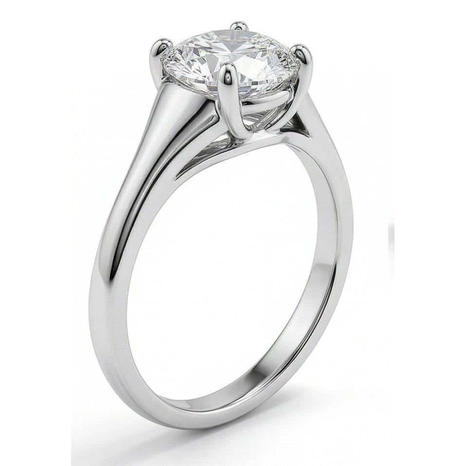 echter round diamant 2.25Karat ring Detailansicht