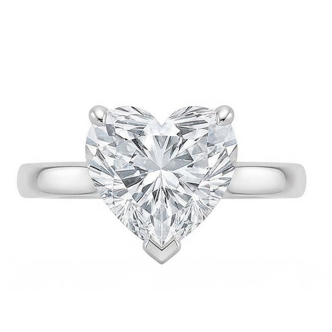 echter heart diamant 2.25Karat ring Seitenansicht