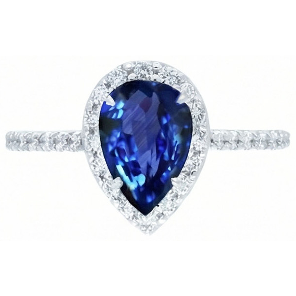echter round diamant 2.30Karat ring Detailansicht