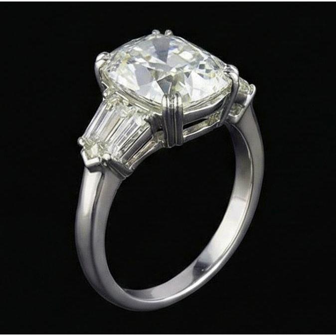 echter baguette diamant 2.41Karat ring Seitenansicht