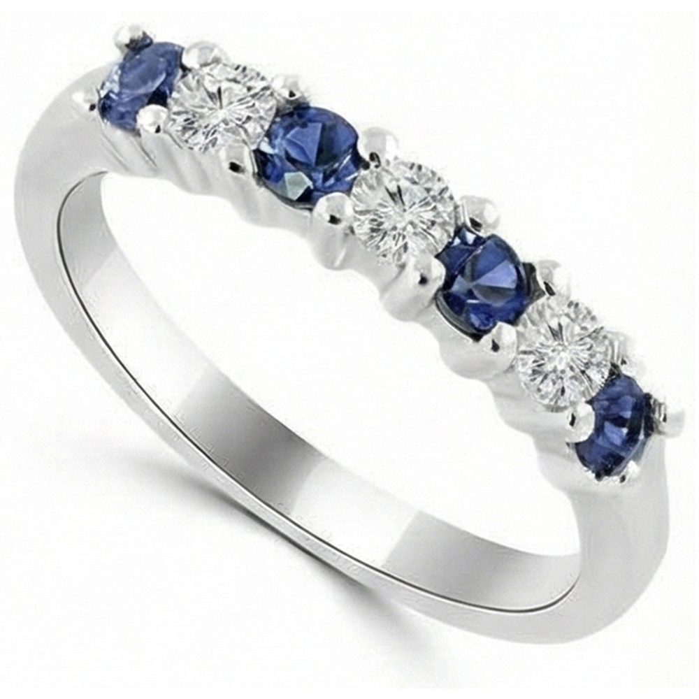 2,45 ct runder Sri Lanka Saphir Aus der Erde Abgebauter Natürlicher Diamant Ehering