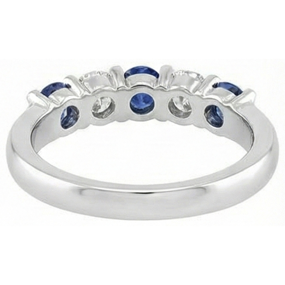 2,45 ct runder Sri Lanka Saphir Aus der Erde Abgebauter Natürlicher Diamant Ehering