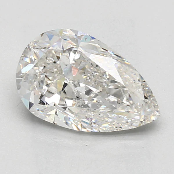 2.50 Karat Echt Diamant Birne Halo Verlobungsring Weißgold 14K