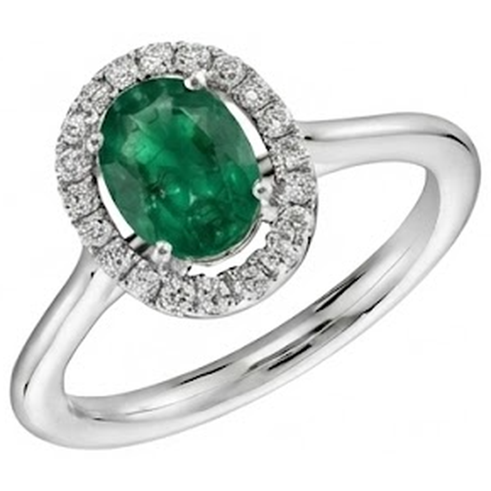 echter oval smaragd 2.50Karat ring Detailansicht