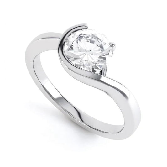 2.50 ct Solitär-Echt-Diamant-Jubiläumsring im Rundschliff