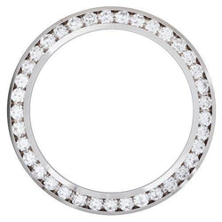2,5 Karat. Herren-Kanal-Set, individuelle Aus der Erde Abgebauter Natürlicher Diamantlünette für Datumsuhr