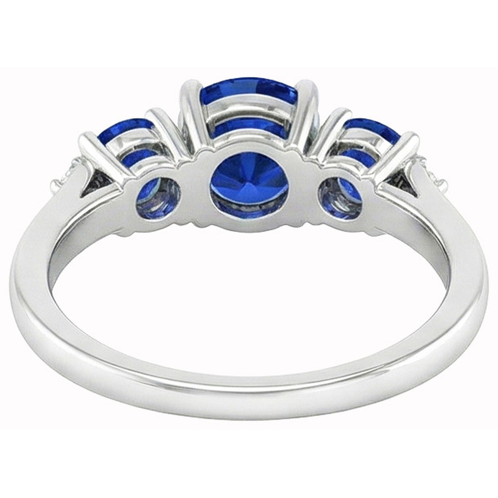 echter round diamant 2.76Karat ring Profilansicht
