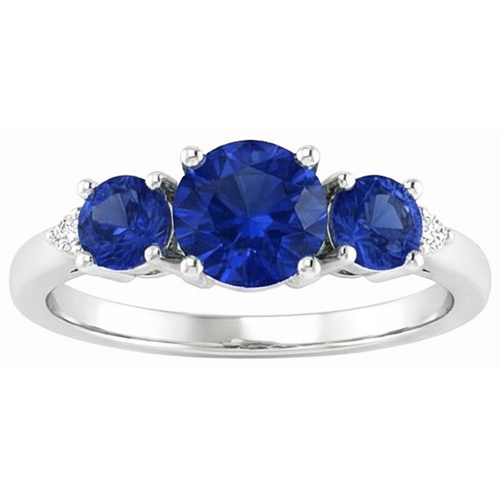 echter round diamant 2.76Karat ring Seitenansicht