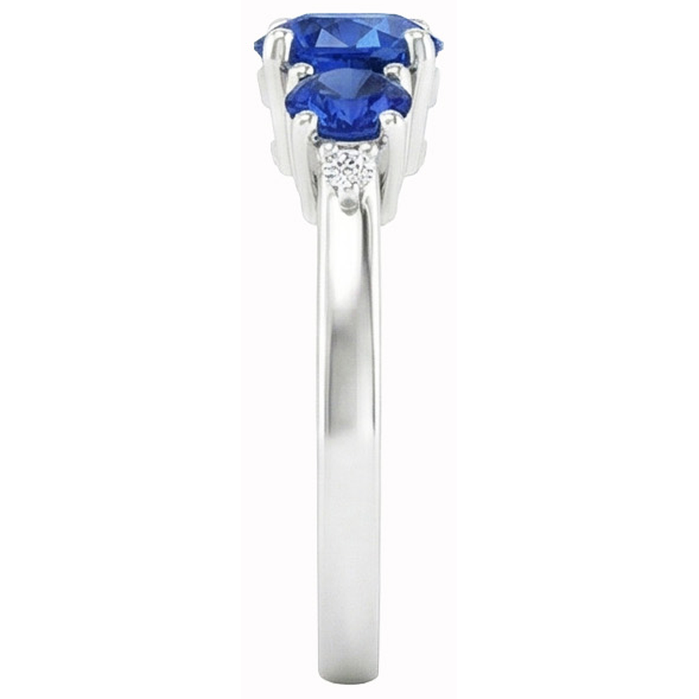 echter round diamant 2.76Karat ring Draufsicht