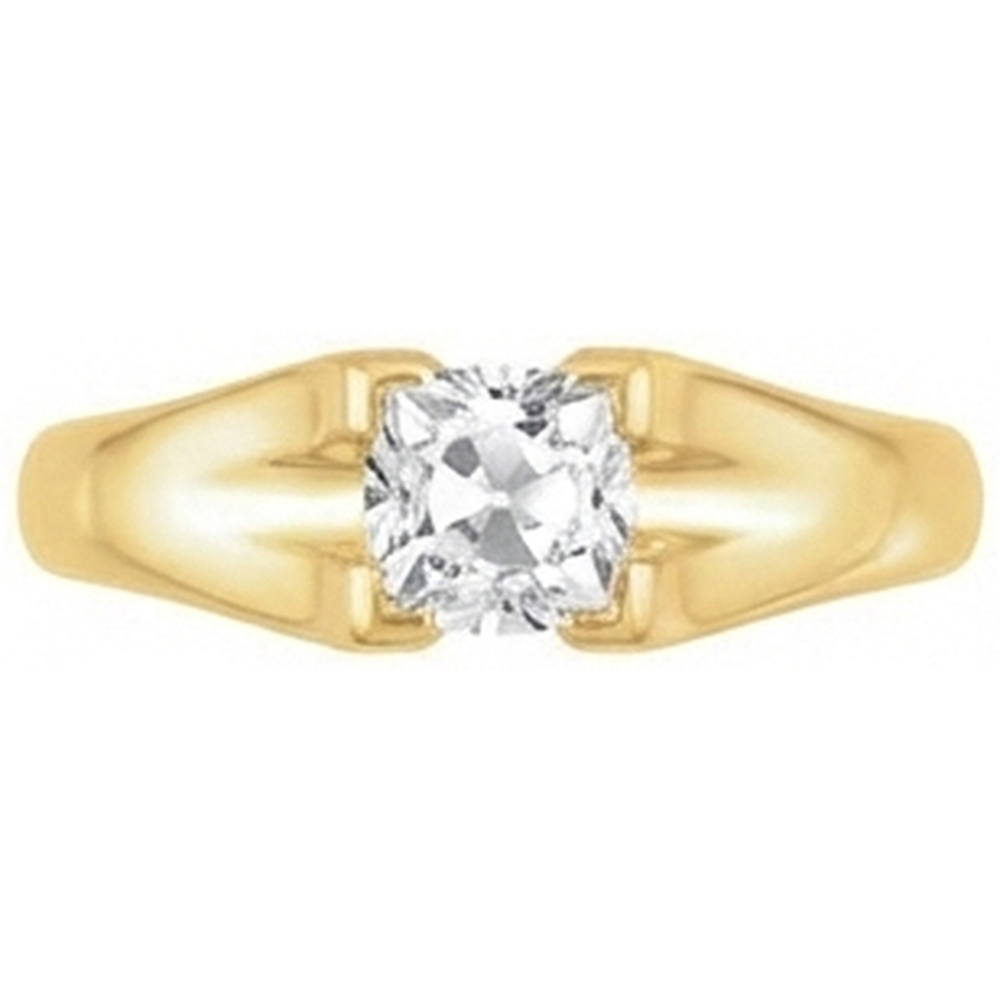 Hochwertiger Edler Diamant Einzelstein-Ring 3,50 Karat – Schrägansicht