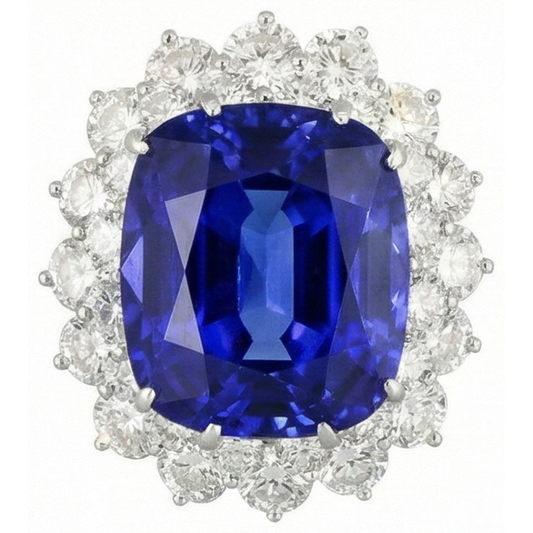 echter round diamant 3.50Karat ring Seitenansicht
