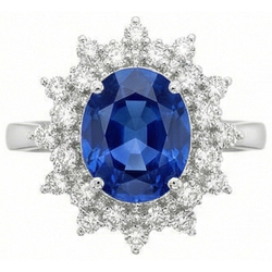 Echter Saphir Ring 3.75 Karat