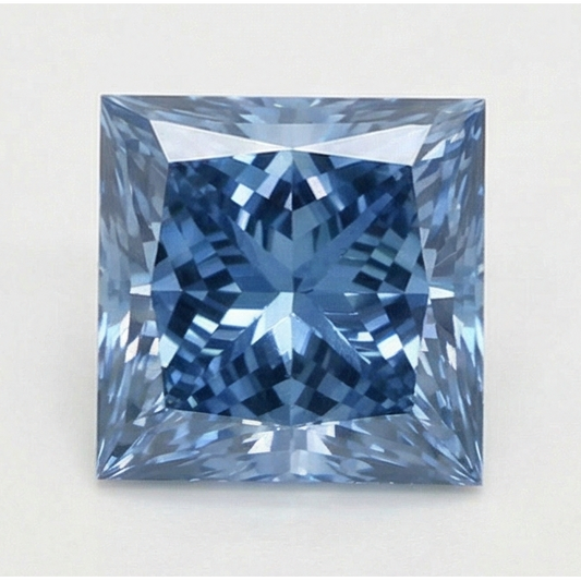 3 Karat loser hellblauer Naturdiamant (nicht im Labor gezüchtet) im Prinzessschliff