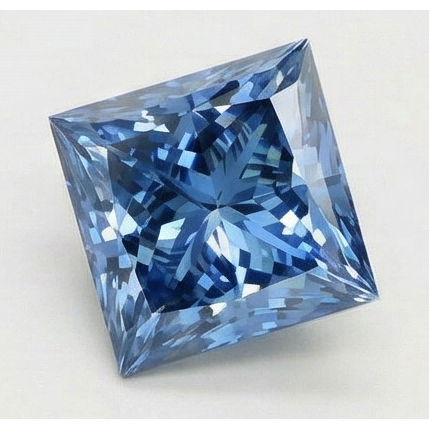 3 Karat loser hellblauer Naturdiamant (nicht im Labor gezüchtet) im Prinzessschliff