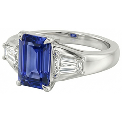3 Ct Saphir-Ehering