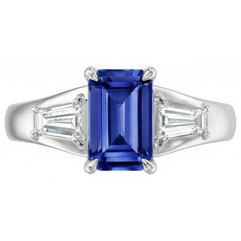 3 Ct Saphir-Ehering