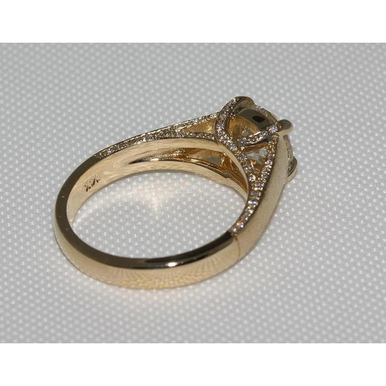 3 Karat Echt Diamant-Finish Micro Pave Ring Neu