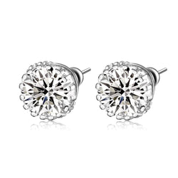 3 Karat Echt Aus der Erde Abgebauter Natürlicher Diamant-Ohrringe zum Geburtstag