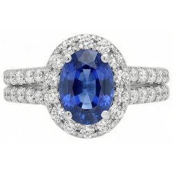 Echter Saphir Ring 3 Karat