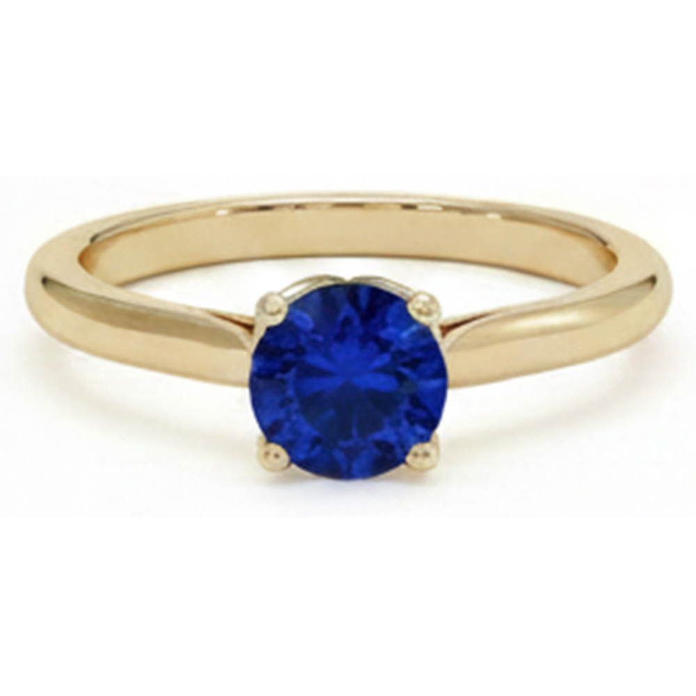 echter round diamant 3Karat ring Vorderansicht