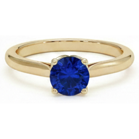 echter round diamant 3Karat ring Vorderansicht