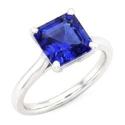 3 Karat Saphir-Edelstein-Verlobungsring