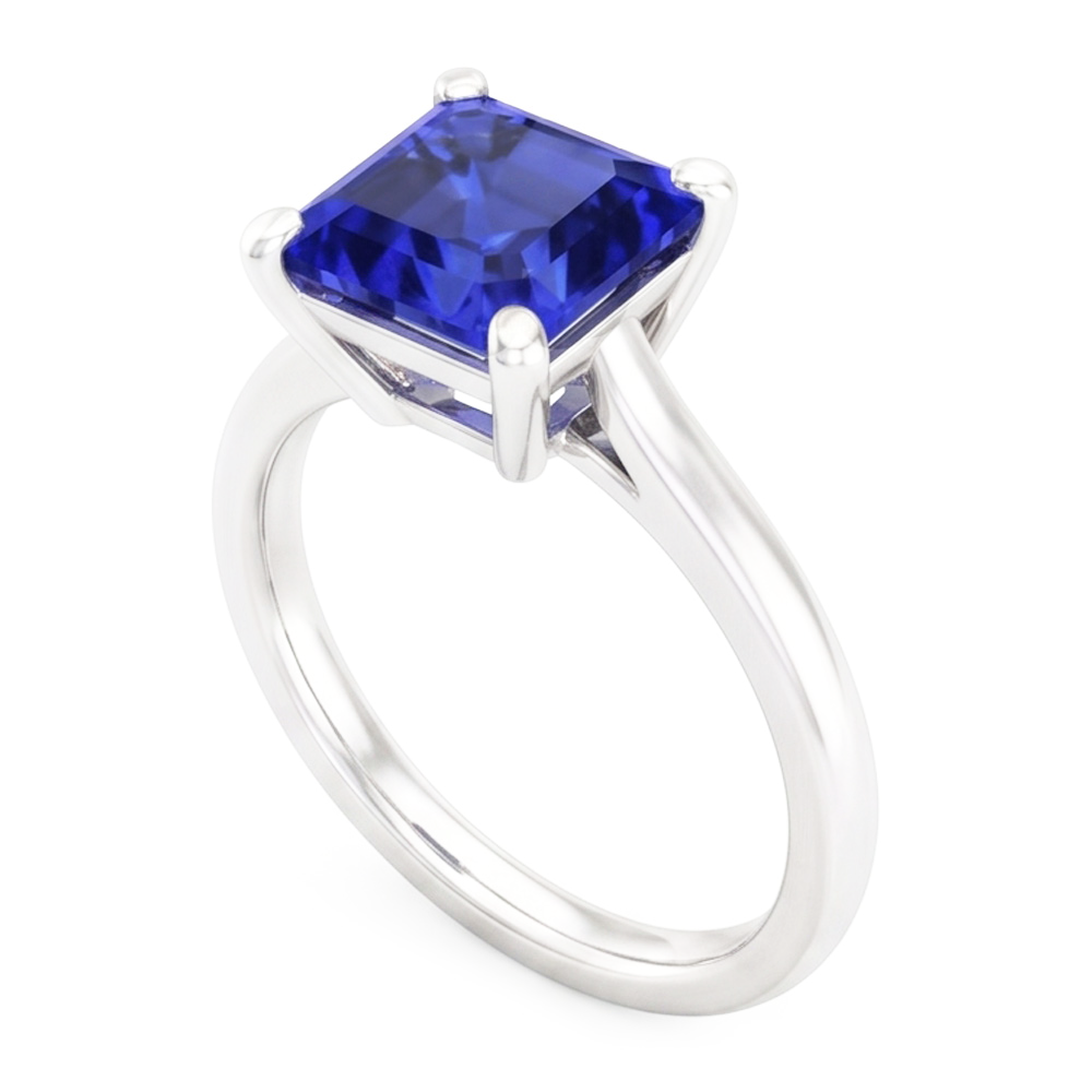 3 Karat Saphir-Edelstein-Verlobungsring