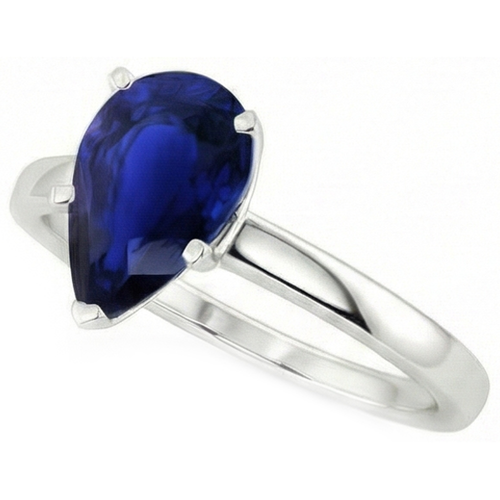 echter pear diamant 3Karat ring Detailansicht