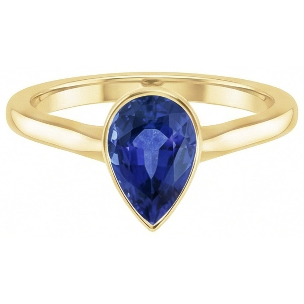 echter pear diamant 3Karat ring Detailansicht