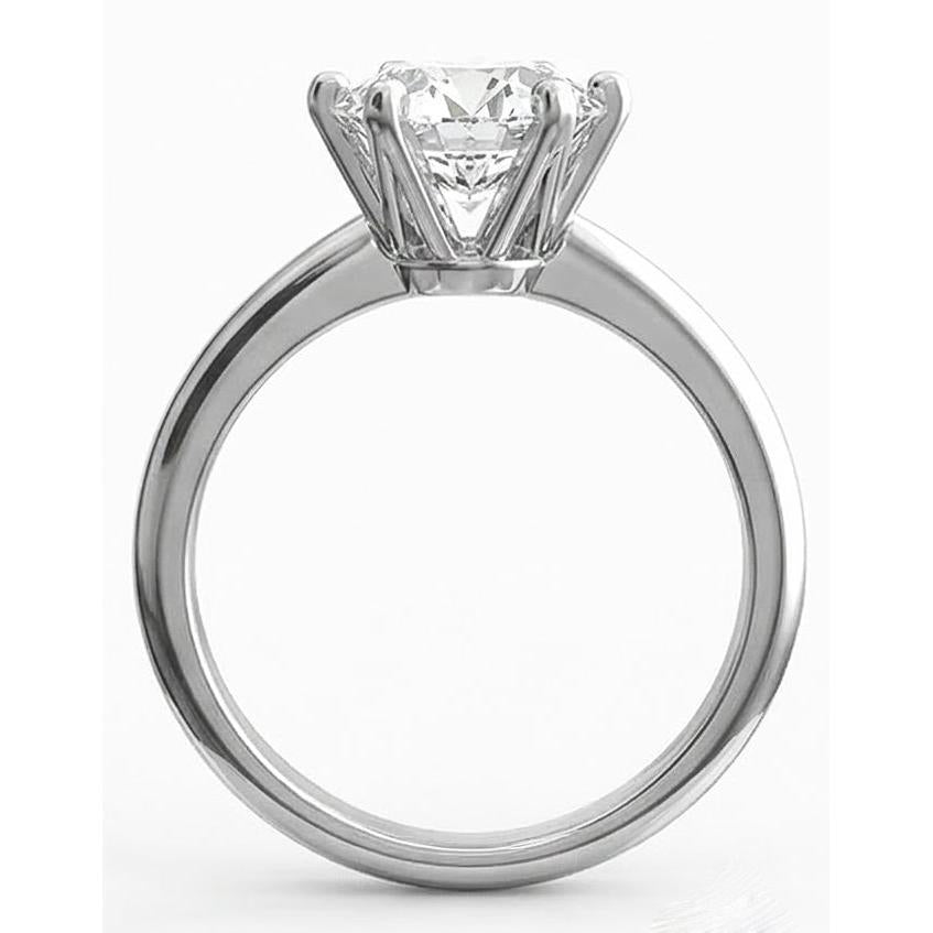 echter round diamant 3Karat ring Detailansicht